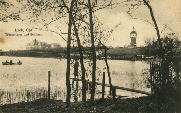 Lyck - Wasserturm and Seminar 1914