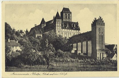 Kwidzyn - Widok na zamek 1942
